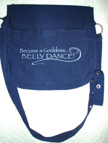 messenger bag in blue
