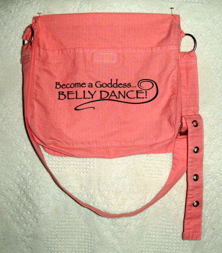 pink messenger bag
